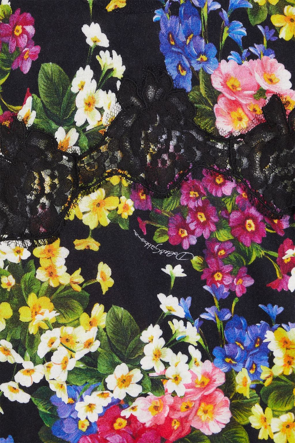 DOLCE&GABBANA بلوزة من الكشمير بطبعة الأزهار