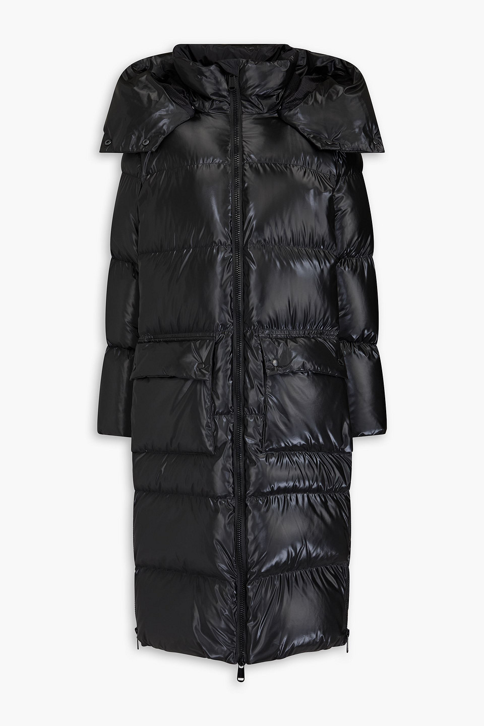 Goldbergh Jett Quilted Hooded Down Ski Jacket In Black