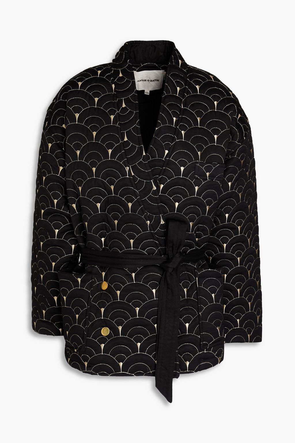 ANTIK BATIK Metallic embroidered taffeta jacket THE OUTNET