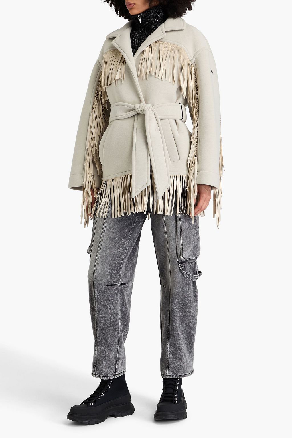 GOLDBERGH Fringed scuba jacket