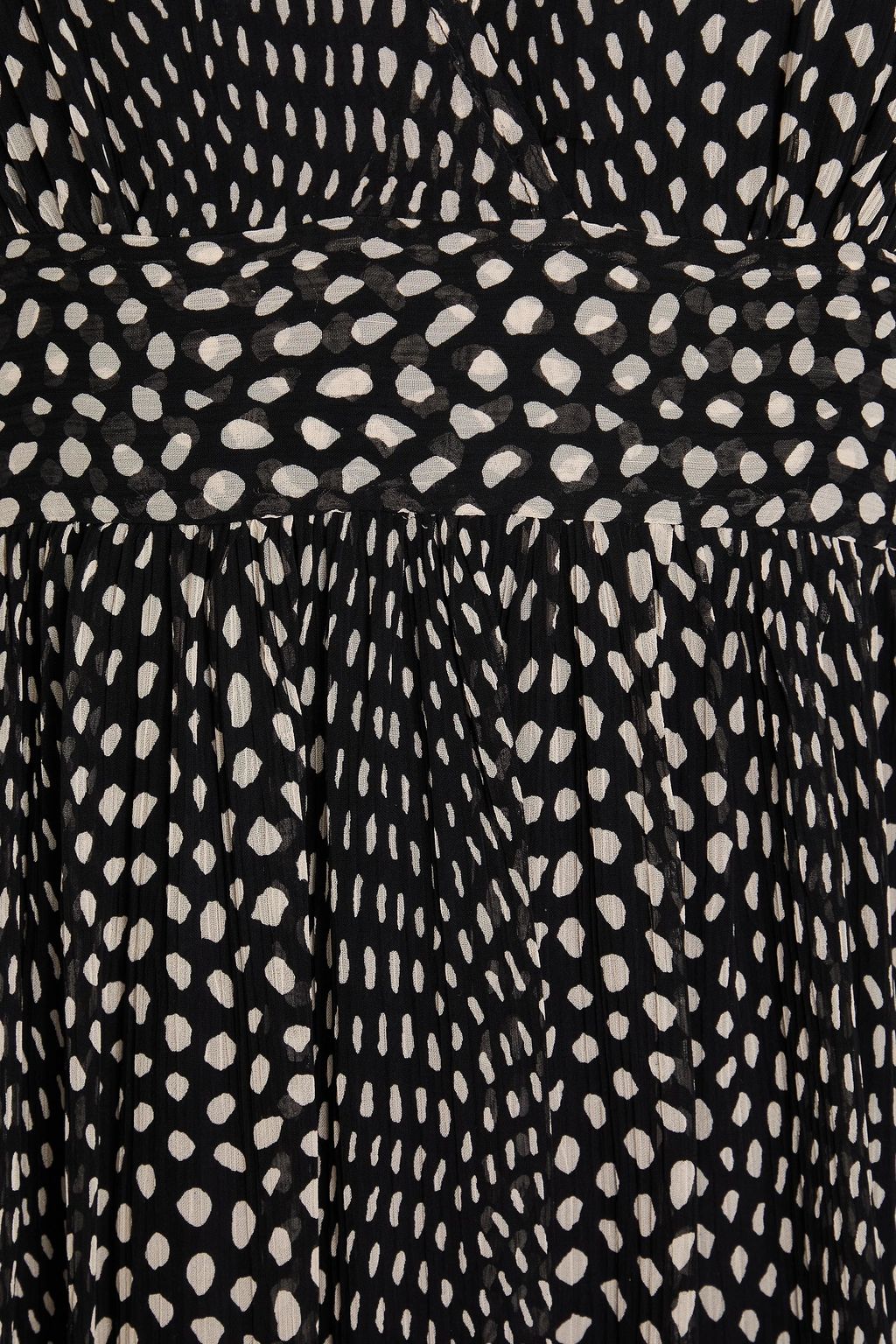 ANTIK BATIK فستان «سيينا» طويل من الكريبون بنقشة البولكا دوت