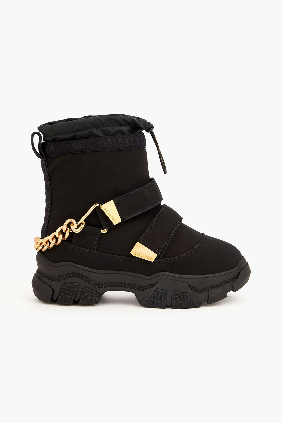 Goldbergh Chain-embellished Neoprene Snow Boots In Black