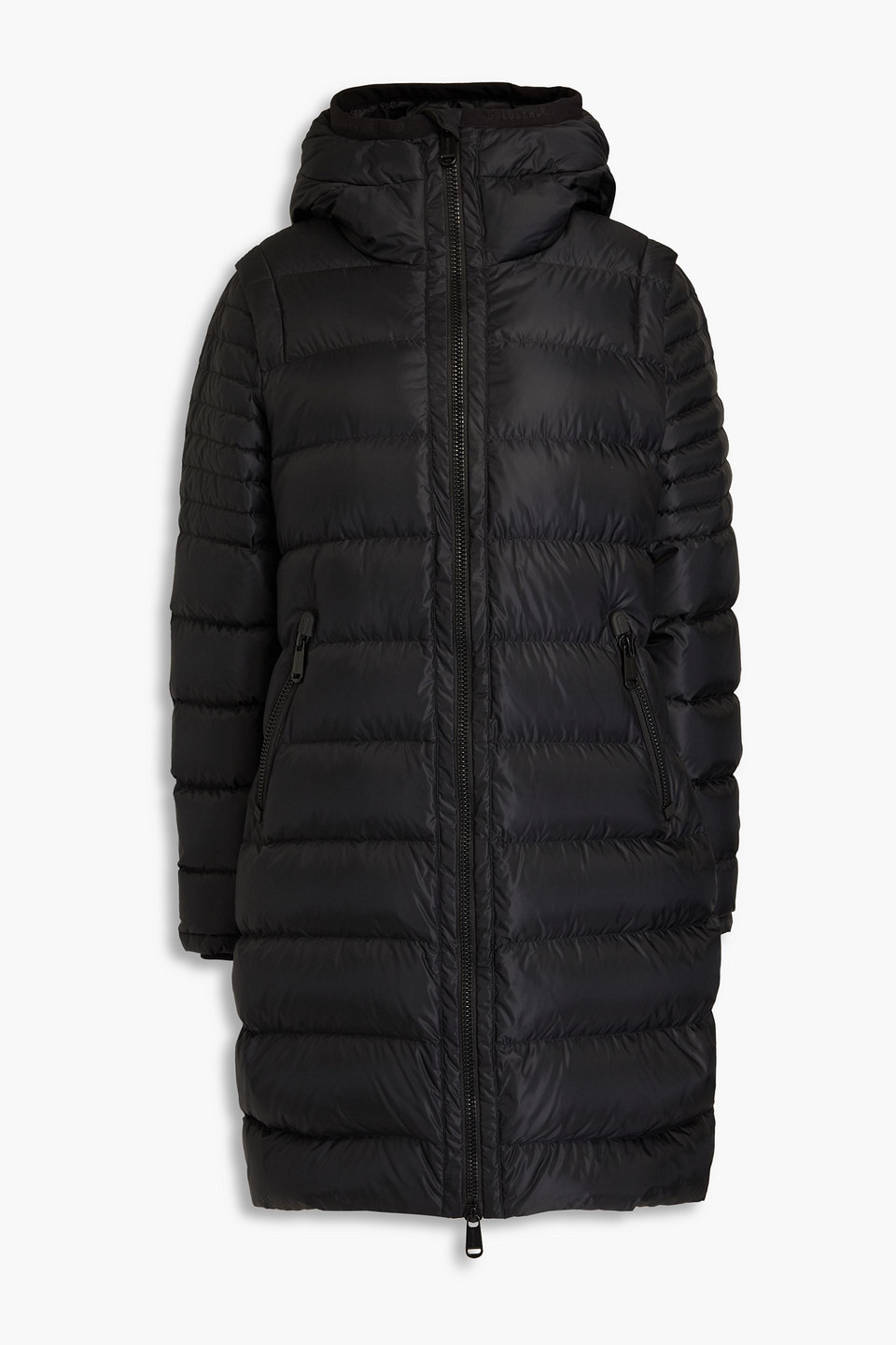 Goldbergh Jump Quilted Shell Hooded Down Coat In Black