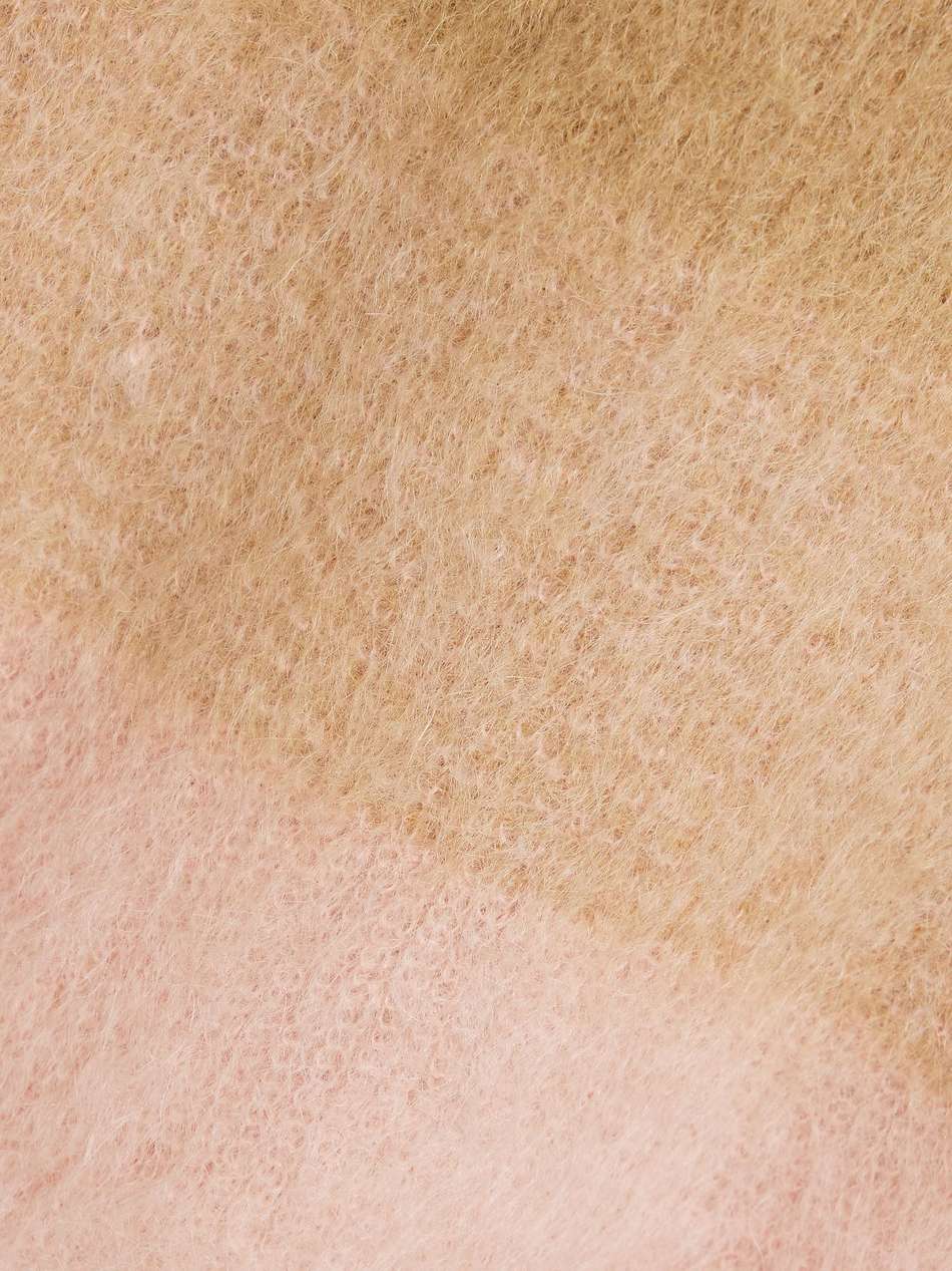 brushed dégradé mohair-blend mini dress
