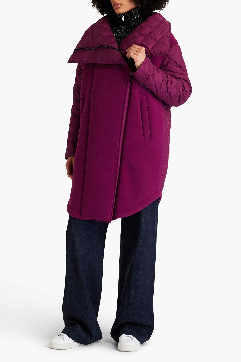 GOLDBERGH Shea quilted shell and neoprene down coat