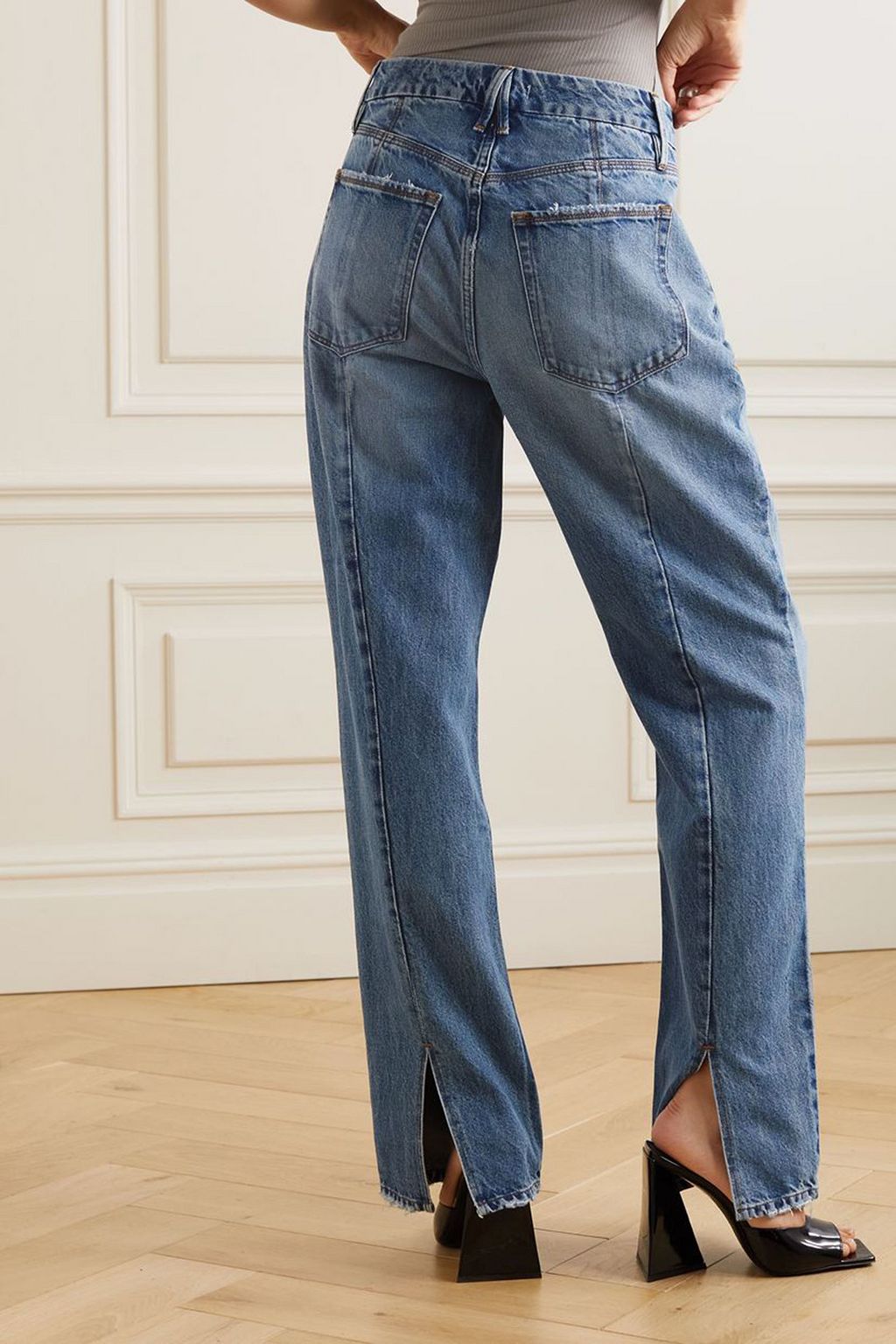GOOD AMERICAN Good '90s high-rise straight-leg jeans