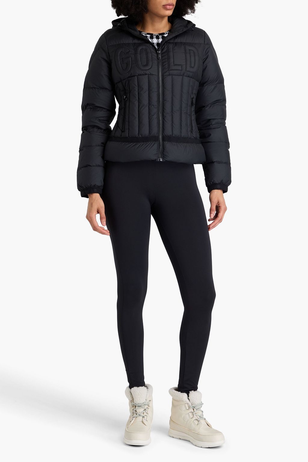 GOLDBERGH Foundation embroidered quilted down ski jacket