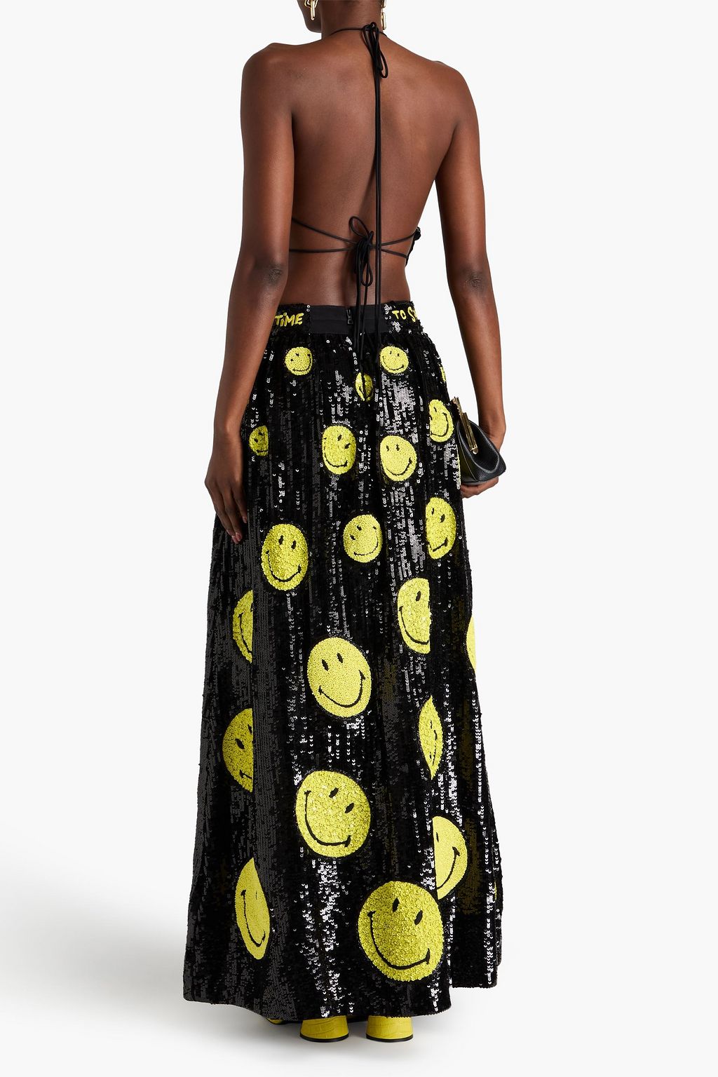 ALICE + OLIVIA تنورة طويلة «تيا» من قماش عازل مزركشة