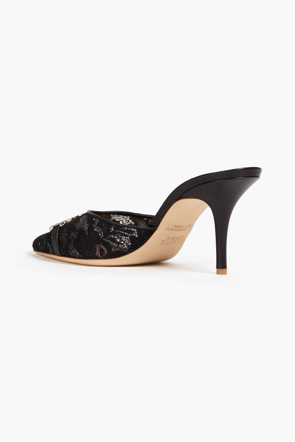 MALONE SOULIERS 크리스털 장식 레이스 뮬