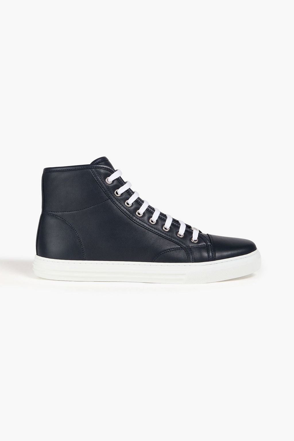 GUCCI Leather high top sneakers THE OUTNET