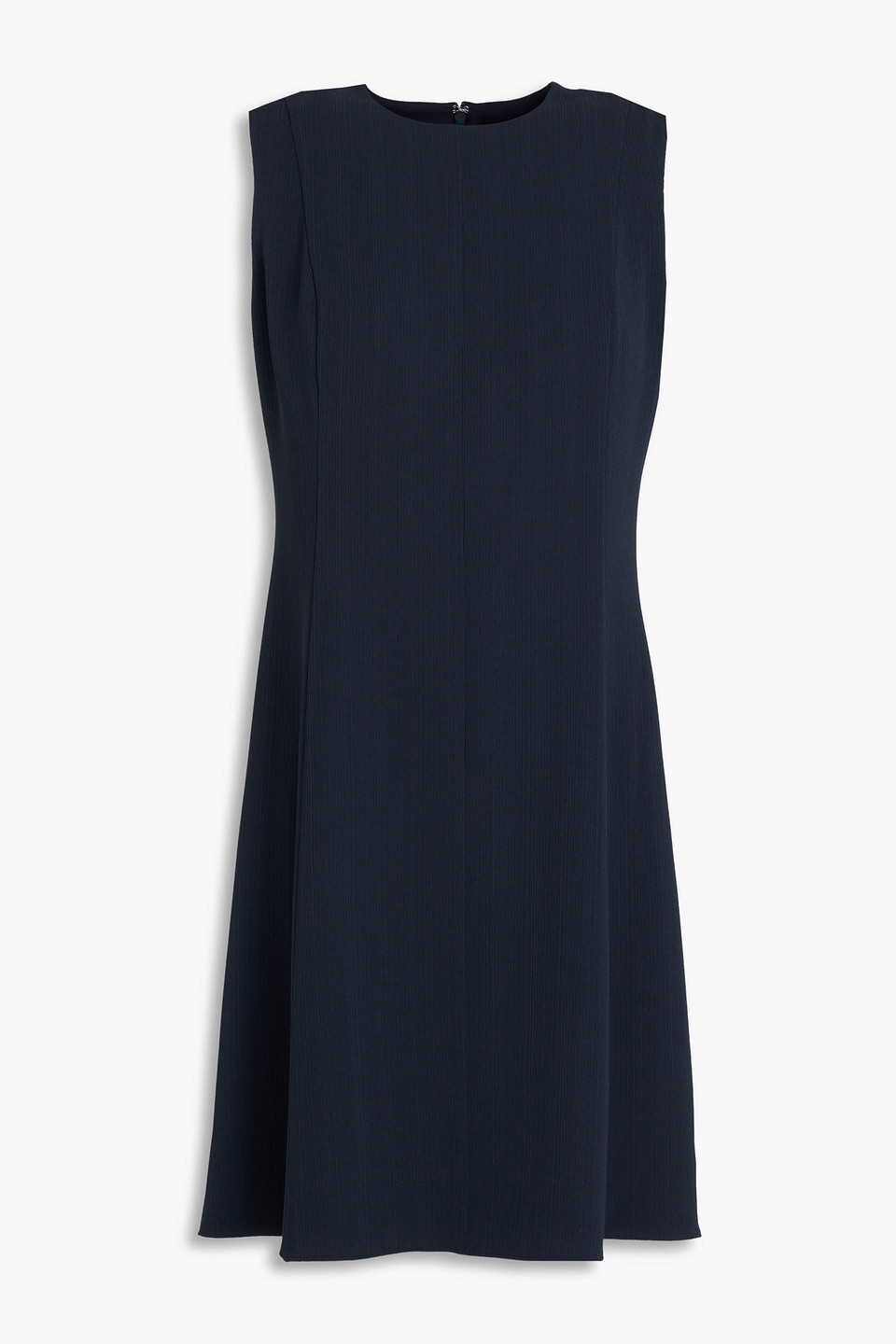 Theory Crepon Mini Dress In Navy