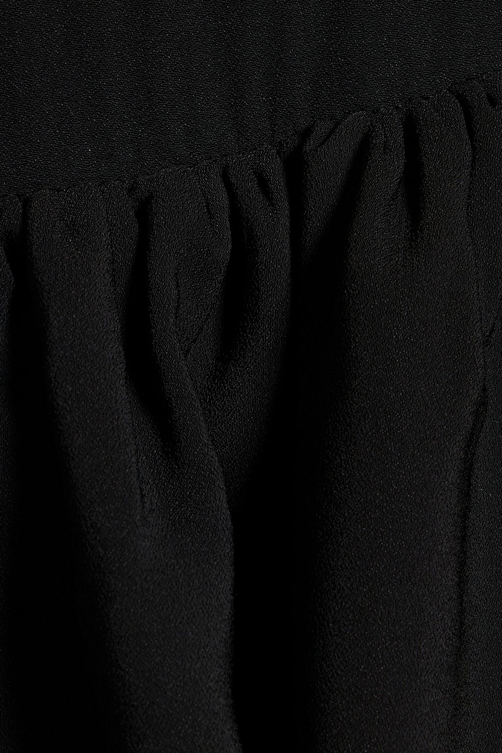 RABANNE Ruffled crepe mini skirt