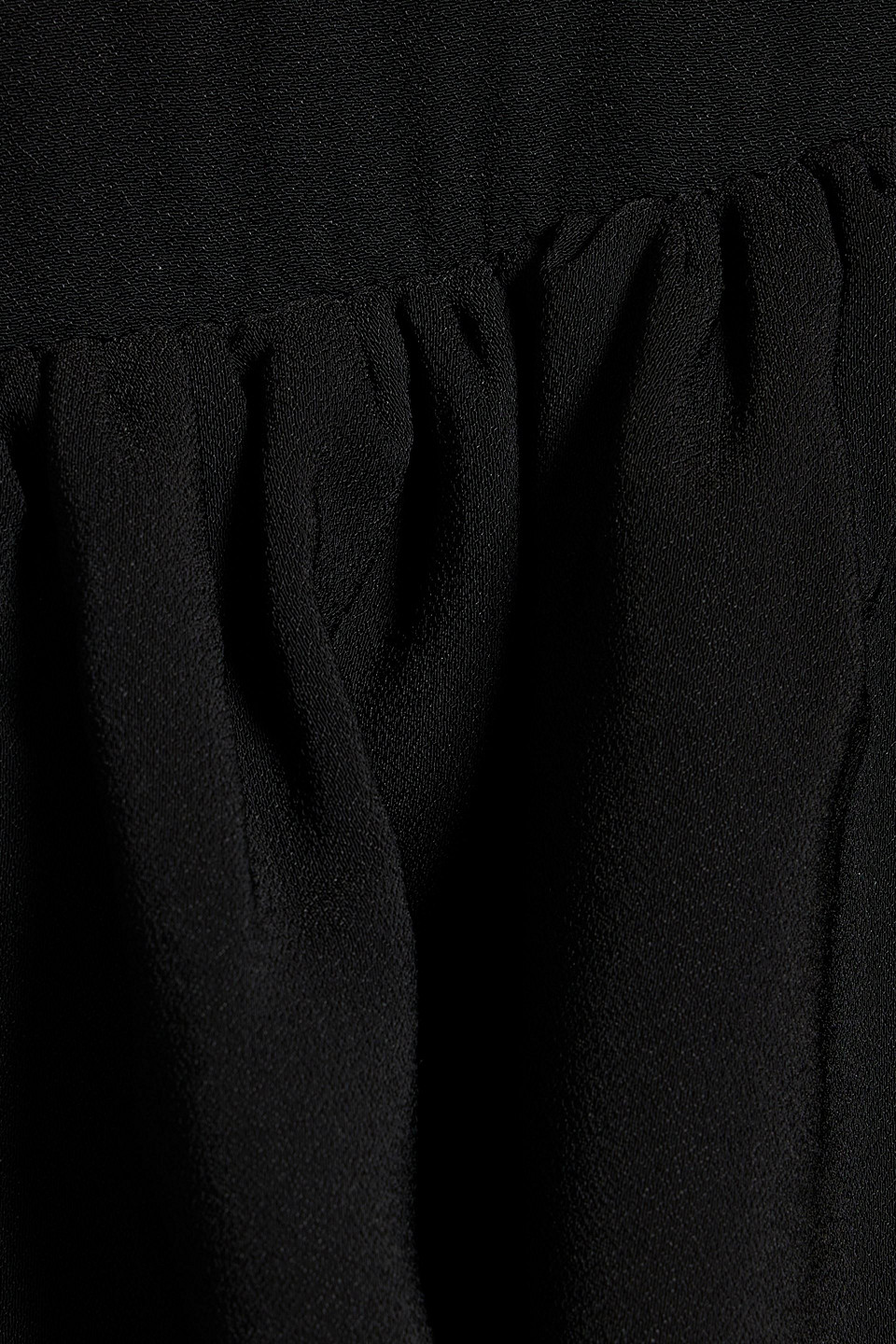 RABANNE RUFFLED CREPE MINI SKIRT