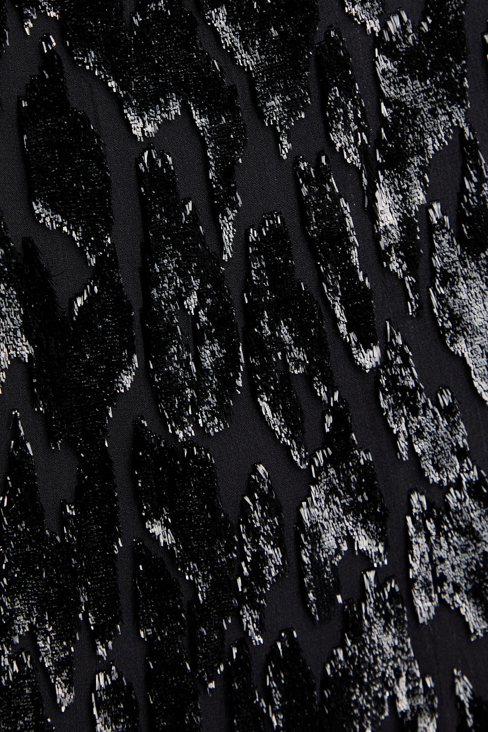 SIMKHAI SHIVON METALLIC FIL COUPÉ LUREX AND SILK-BLEND WIDE-LEG PANTS