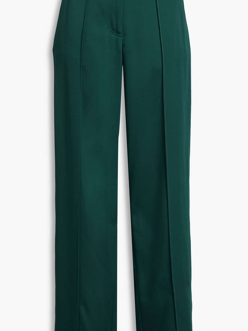 kyra satin-crepe wide-leg pants