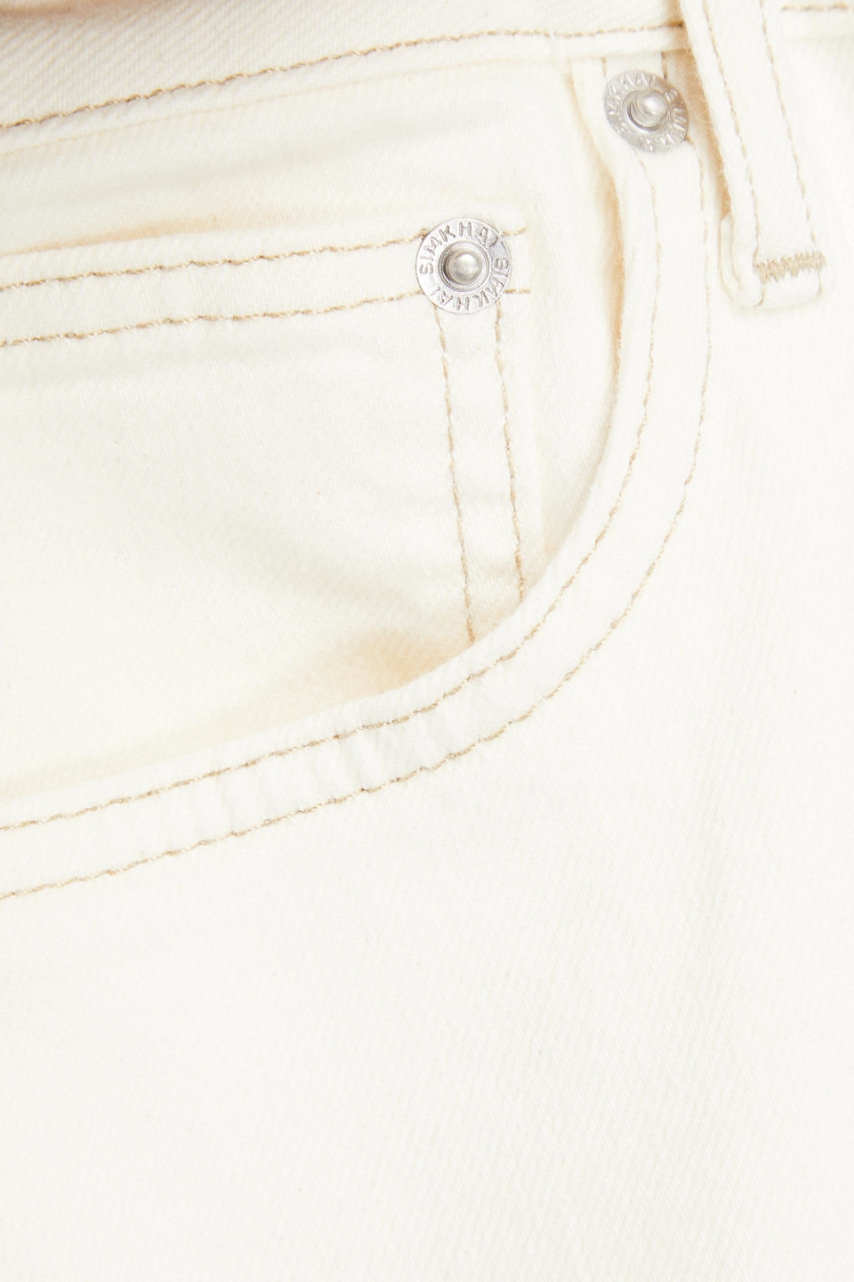 Simkhai Jude Cropped-hose Mit Federbesatz In Ivory