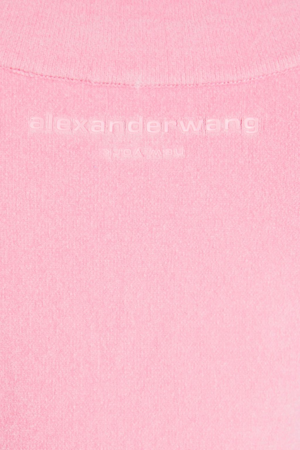ALEXANDERWANG.T بلوزة قصيرة من قماش شينيل المصنوع من مزيج من القطن