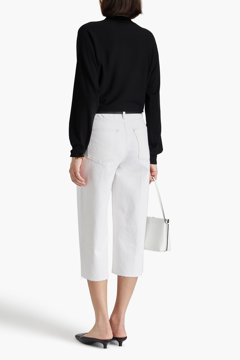 Theory Wool-blend Sweater In Black
