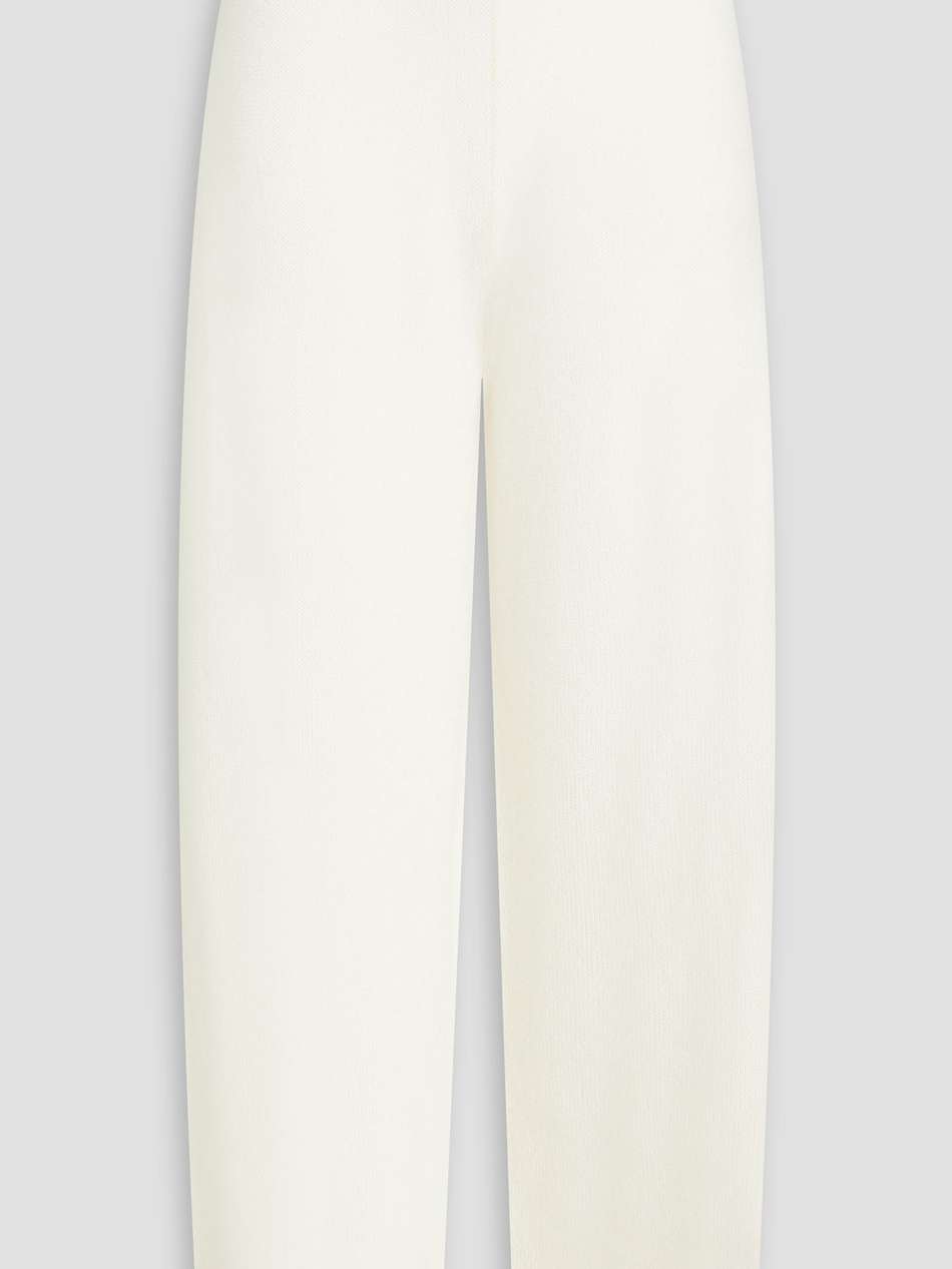 wool and cashmere-blend wide-leg pants