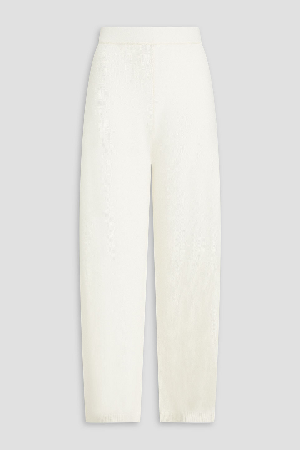 Wool and cashmere-blend wide-leg pants