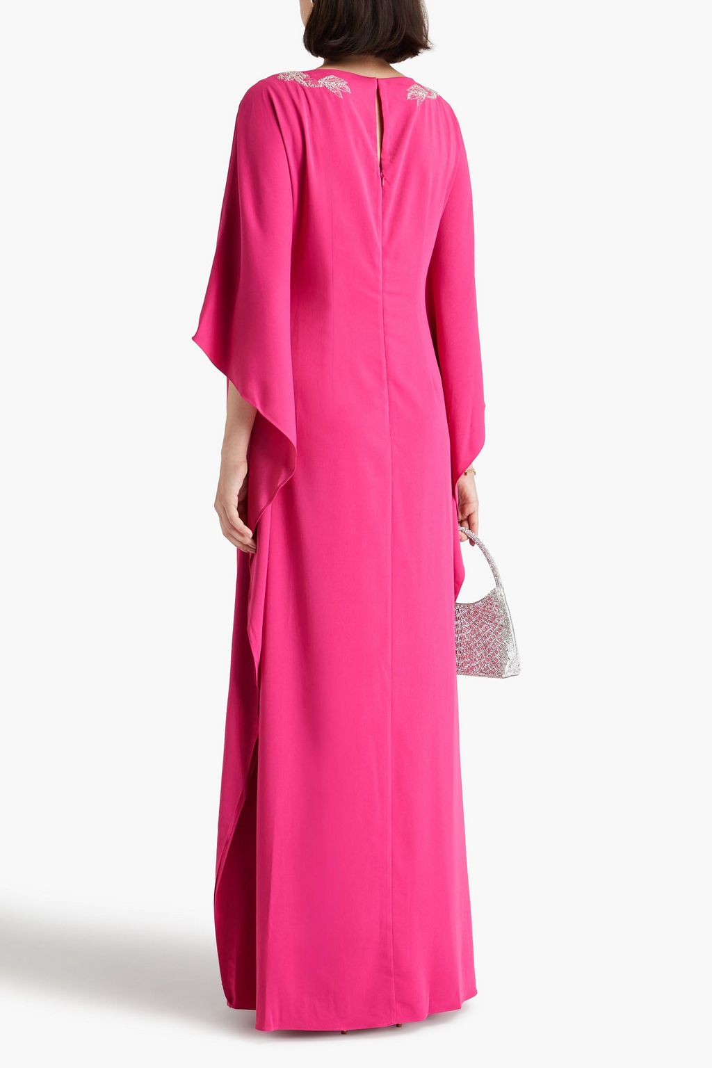 MARCHESA NOTTE قفطان من الكريب بتصميم مزركش