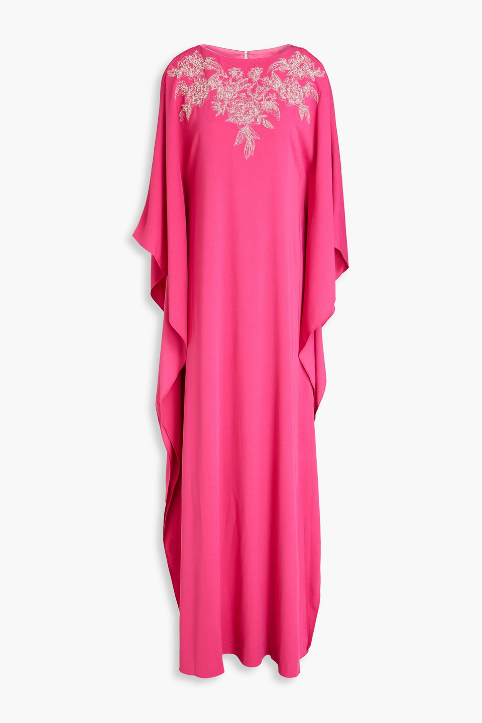 Embellished crepe kaftan