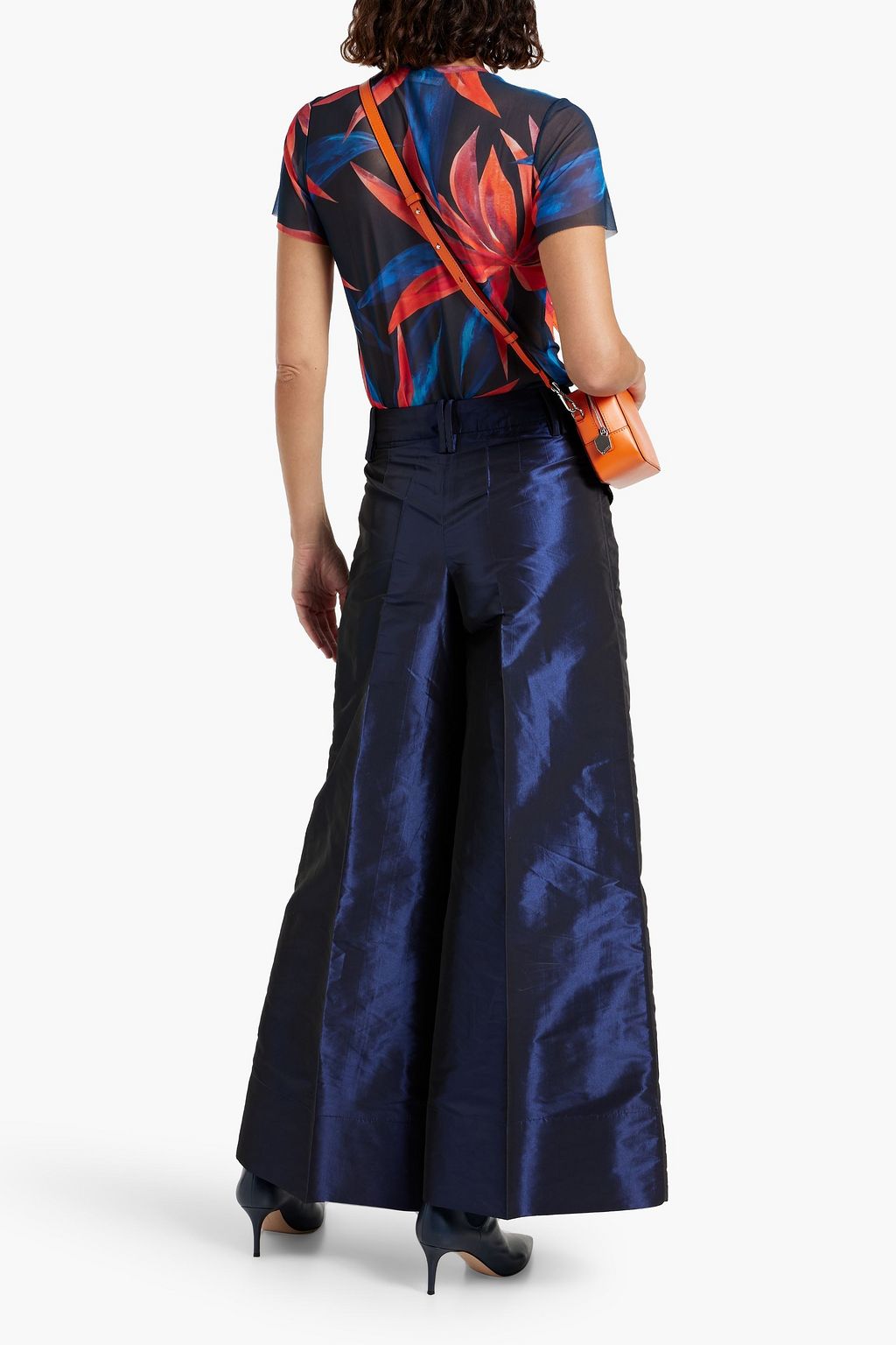 GANNI Taffeta wide-leg pants