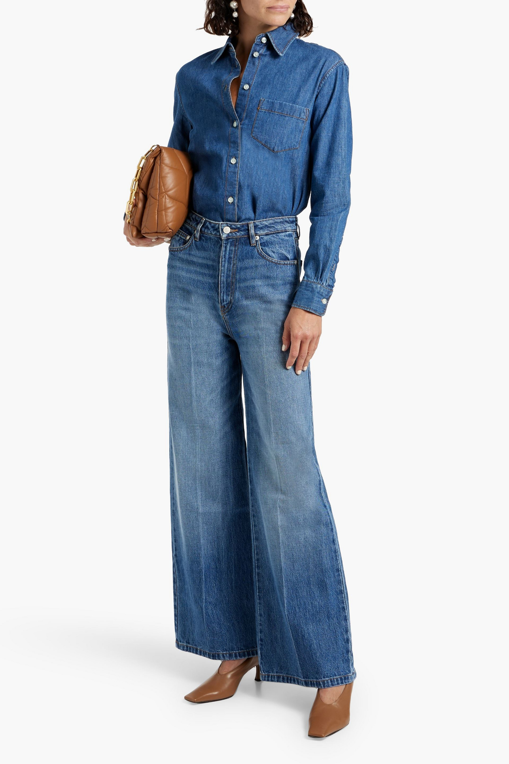 OFFICINE GÉNÉRALE Romy high-rise wide-leg jeans
