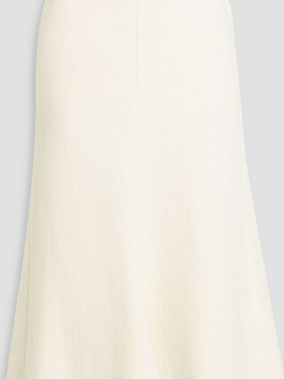 wool-blend midi skirt