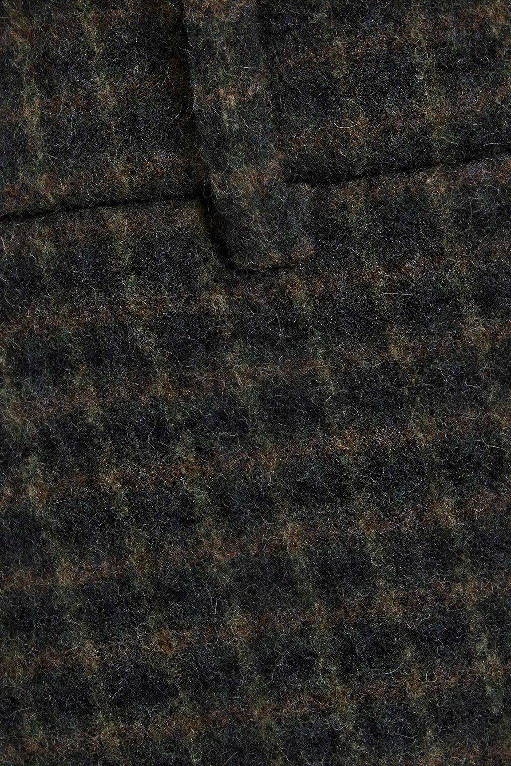 VINCE. Cropped checked wool-blend flannel tapered pants