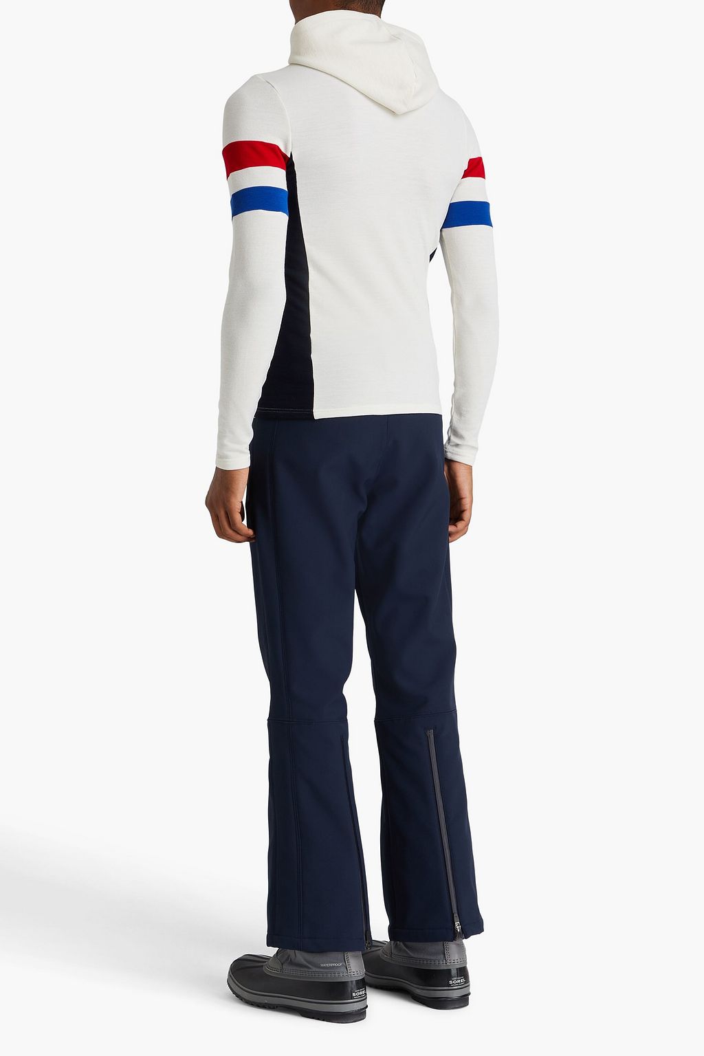 WE NORWEGIANS Merino wool-blend hooded base layer