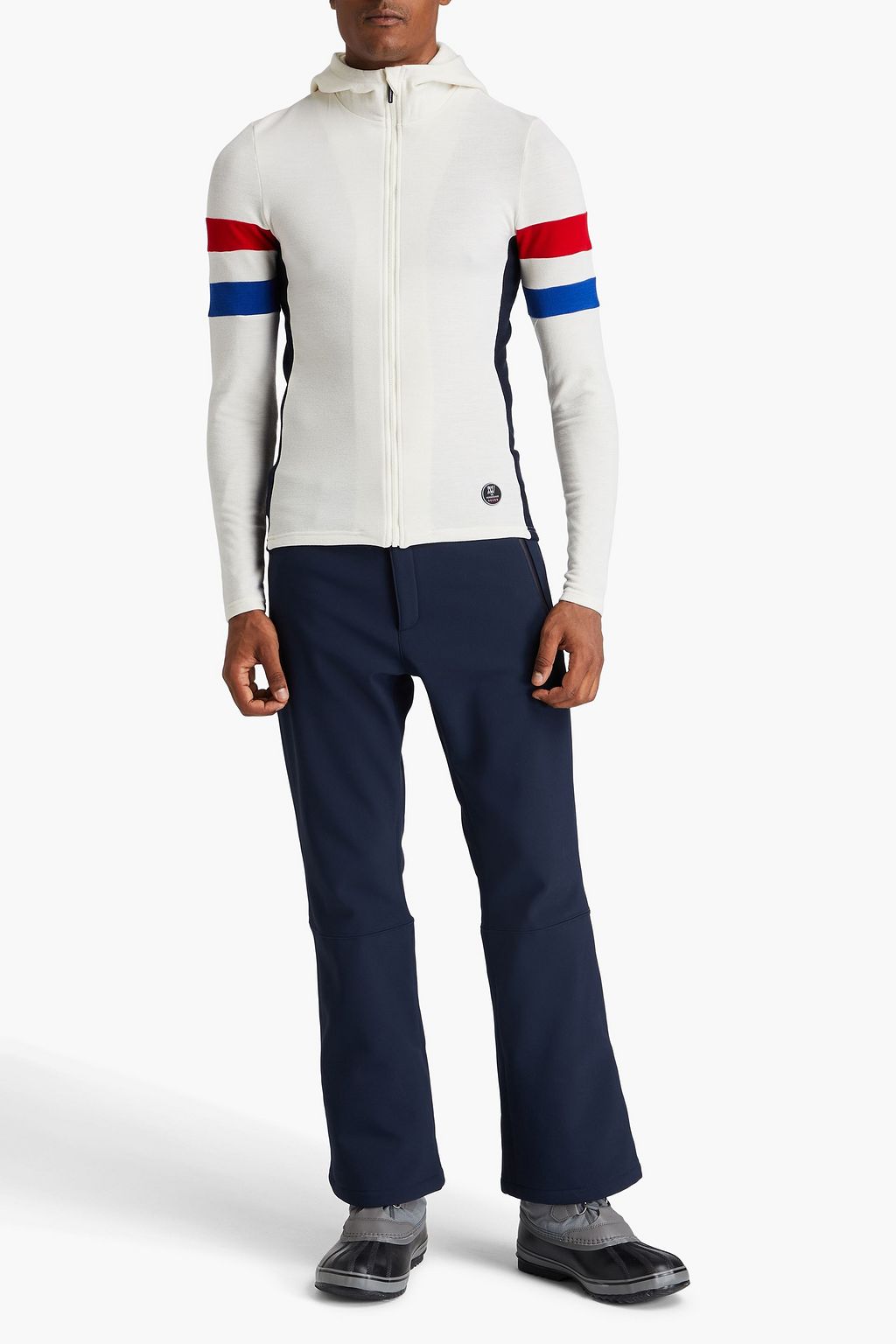 WE NORWEGIANS Merino wool-blend hooded base layer
