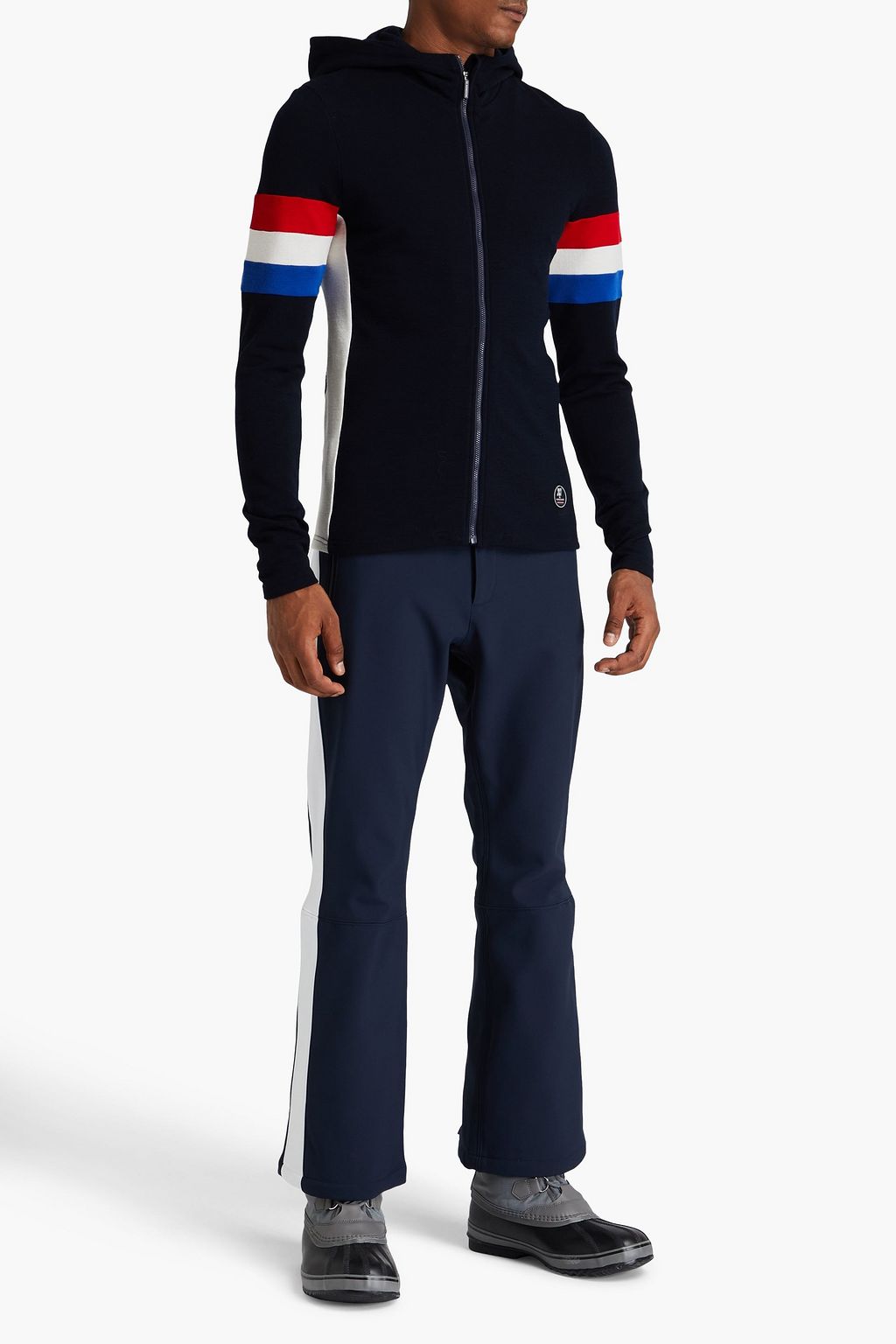 WE NORWEGIANS Merino wool-blend hooded base layer