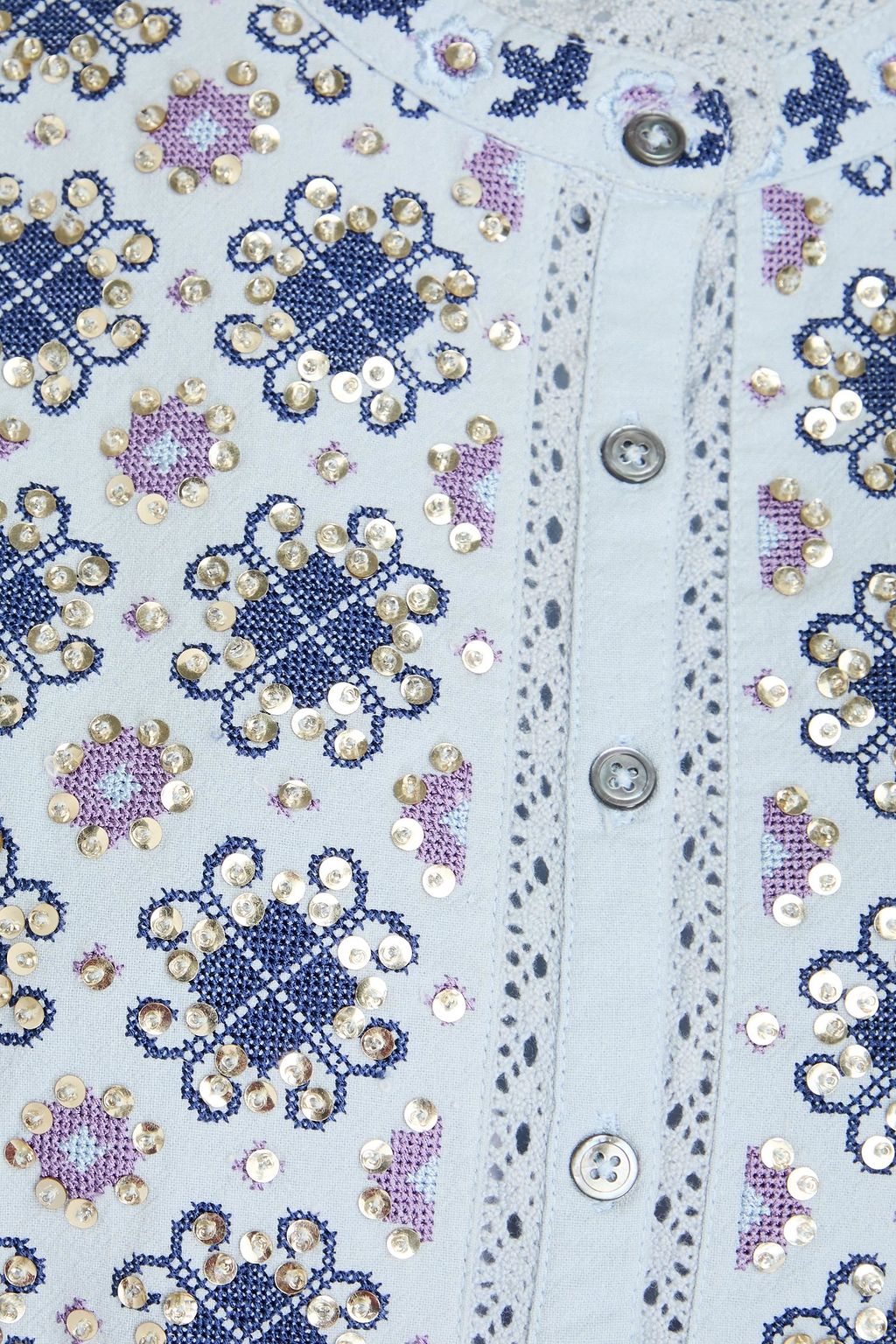 ANTIK BATIK فستان قصير «جوانا» من القطن المزركش