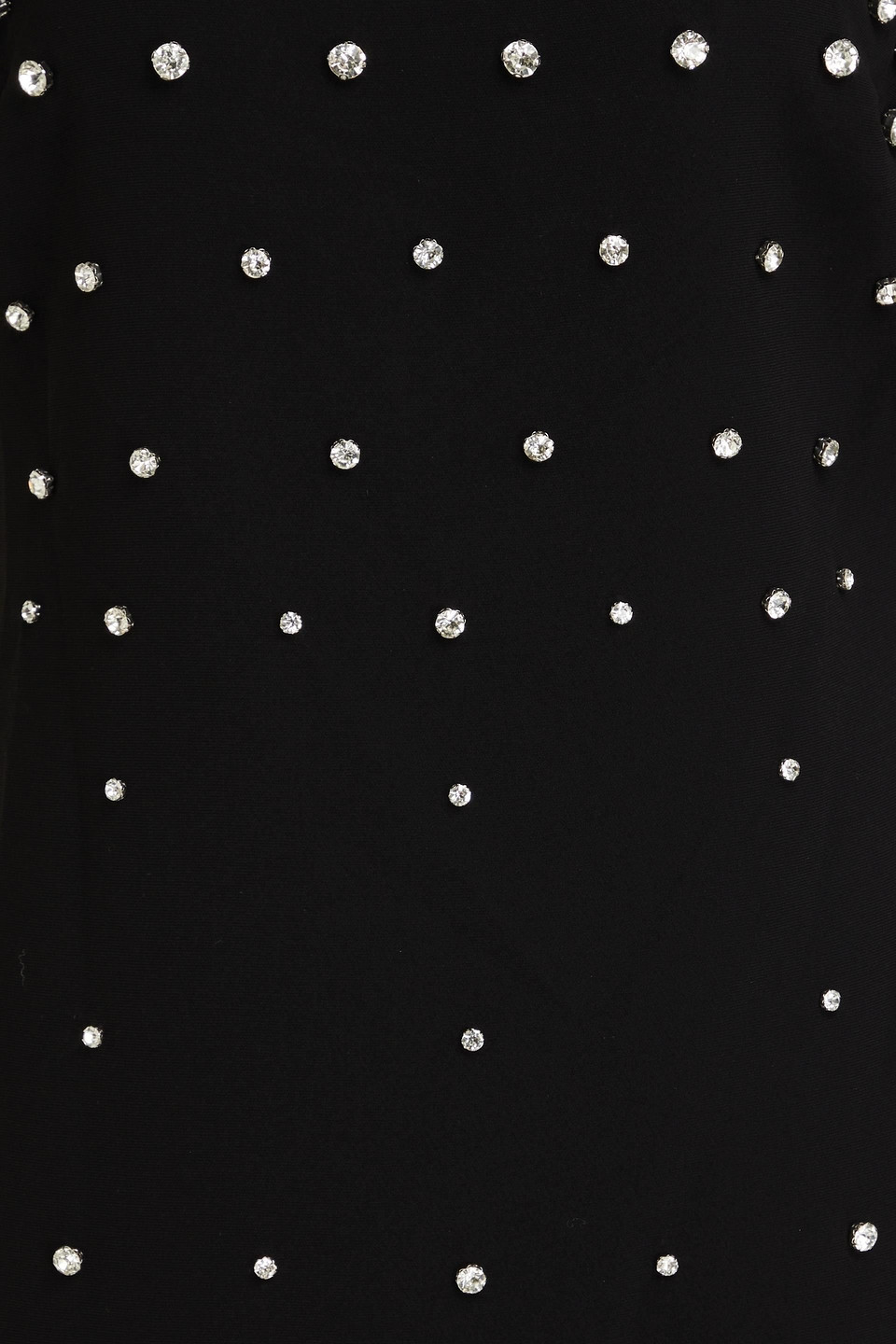 Simkhai Fayette Crystal-embellished Crepe Mini Dress In Black