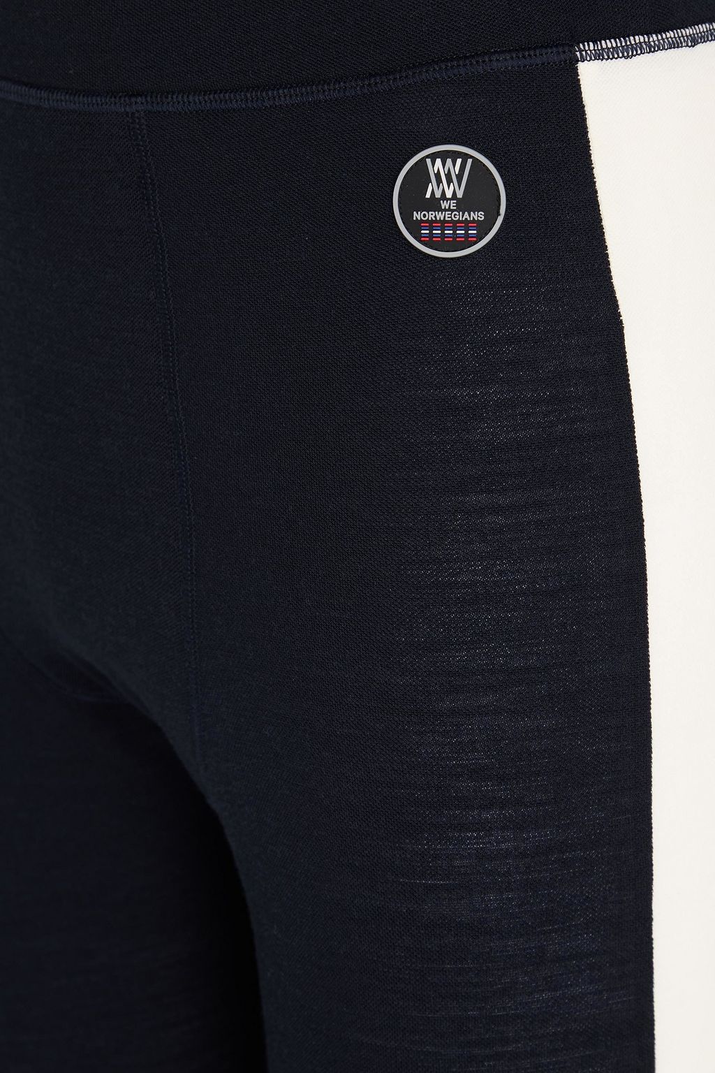 WE NORWEGIANS Striped merino wool-blend thermal tights