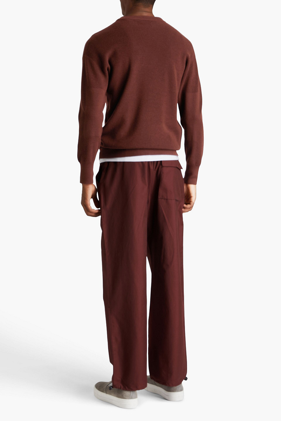  Studio Nicholson - Pilot Pullover Aus Merinowolle - Braun - S 