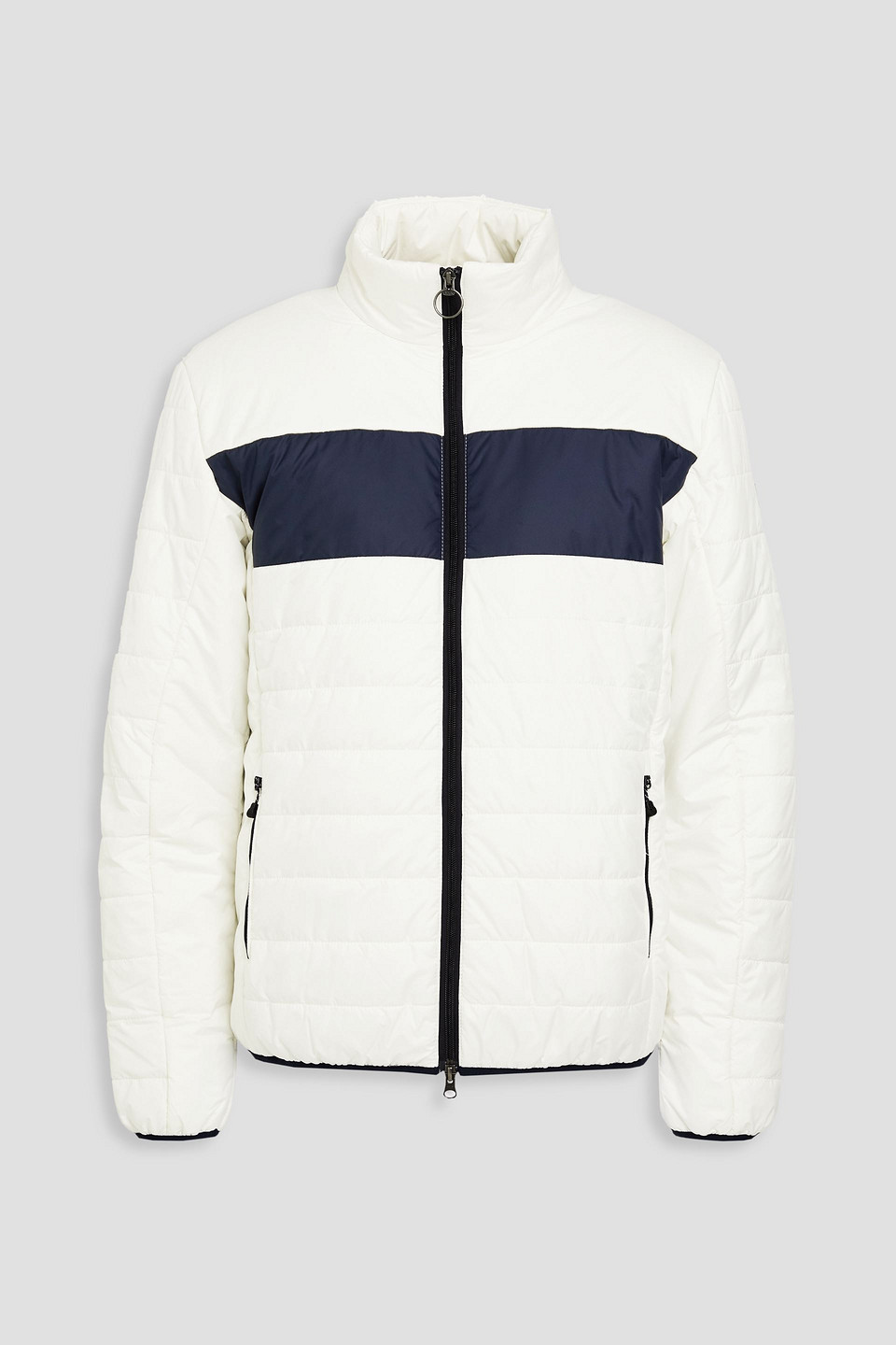 We Norwegians Quilted Two-tone Ski Jacket In White
