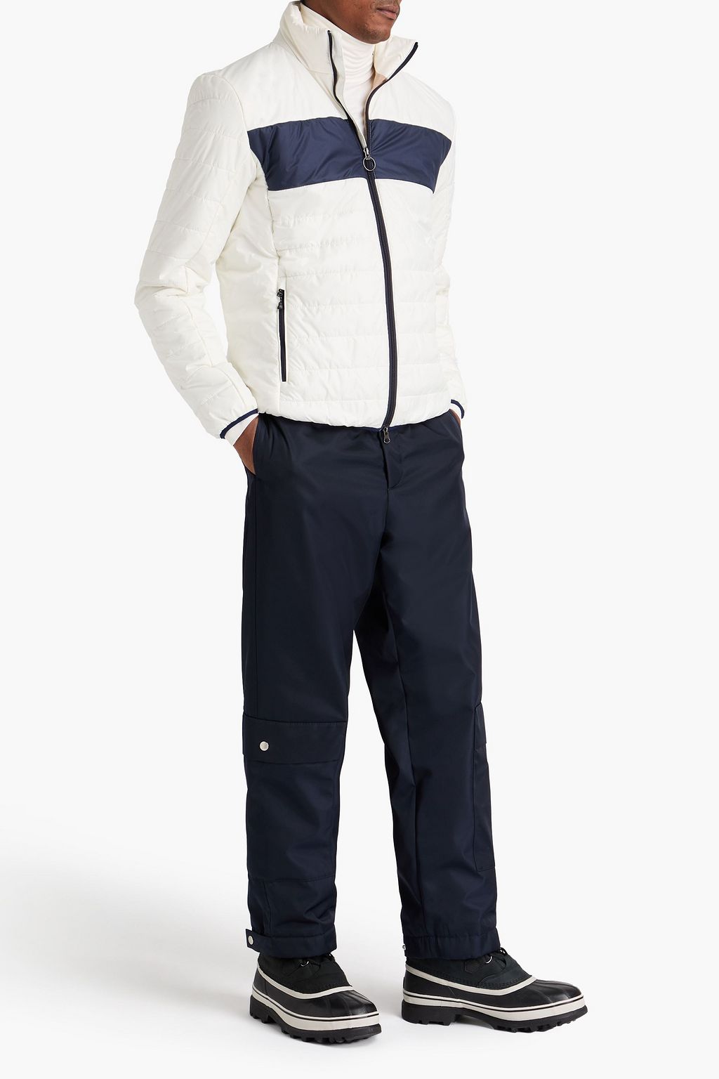 WE NORWEGIANS Myrken Lavalan quilted two-tone ski jacket