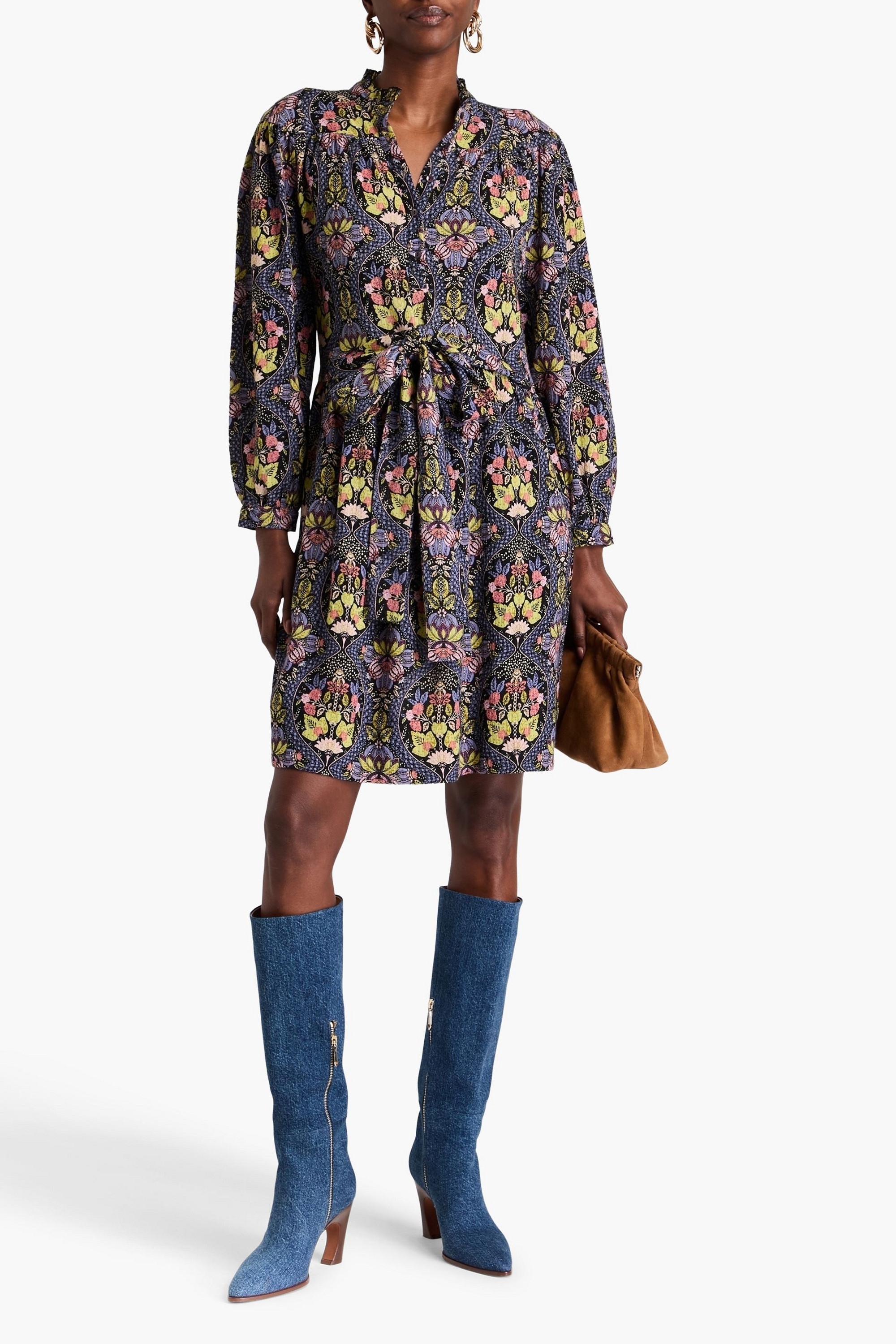 Antik Batik Eros floral-print cotton-gauze dress