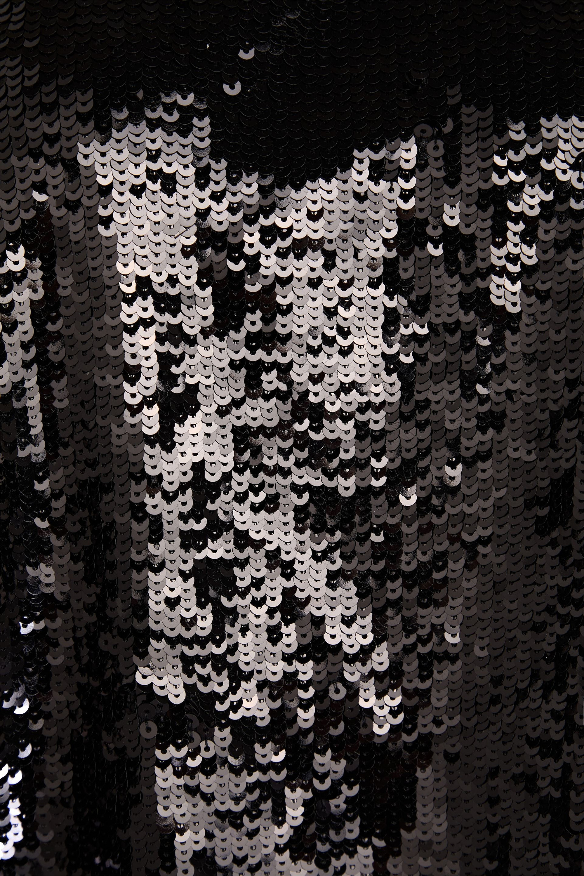 alice + olivia Avril sequined mesh top thumbnail