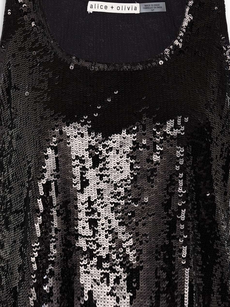 avril sequined mesh top