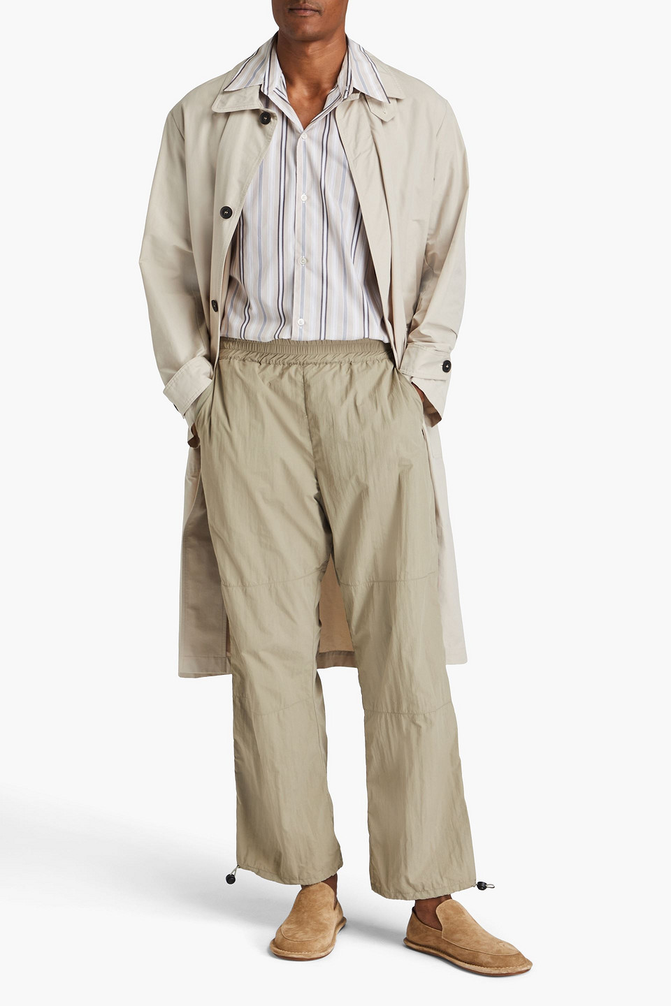 Studio Nicholson Shell Pants In Sage Green