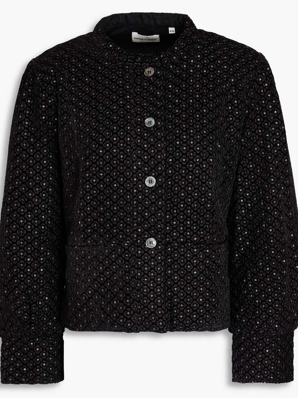 talido embellished velvet blouse