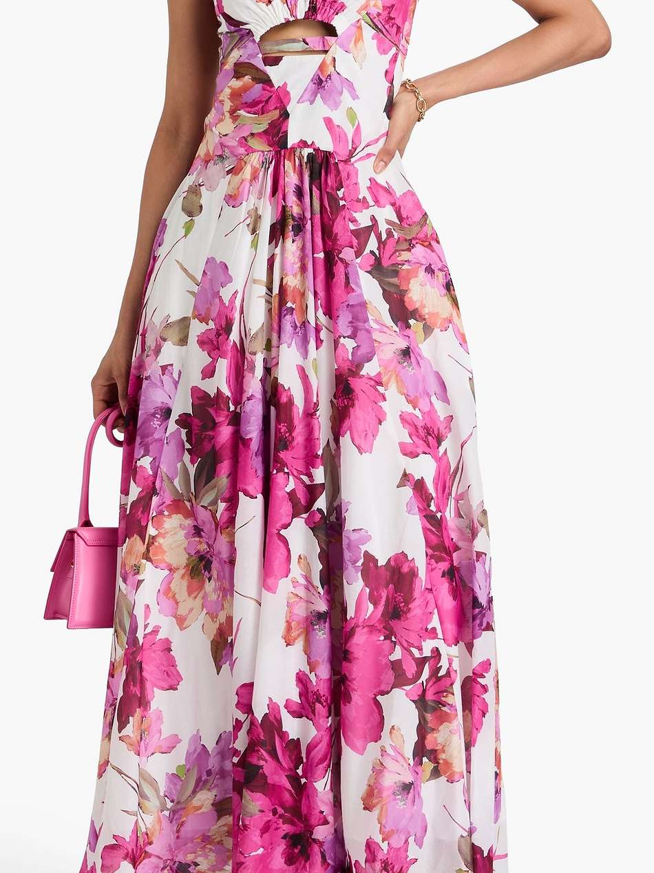 noemi floral-print cotton and silk-blend mousseline maxi dress