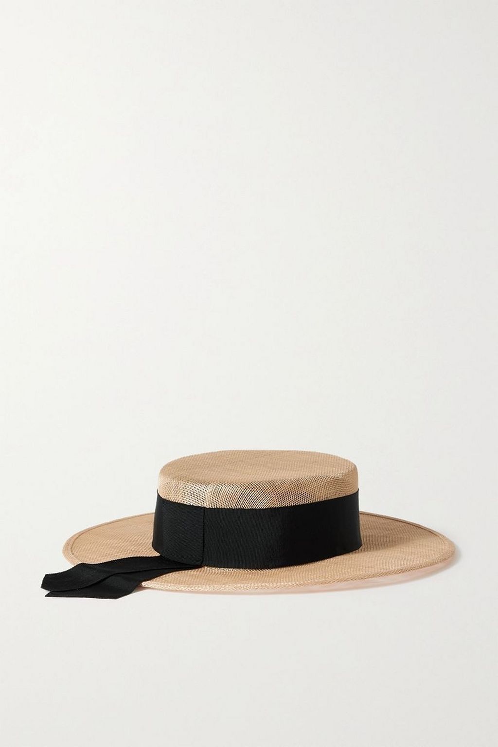 EUGENIA KIM Colette grosgrain-trimmed hemp-blend sunhat