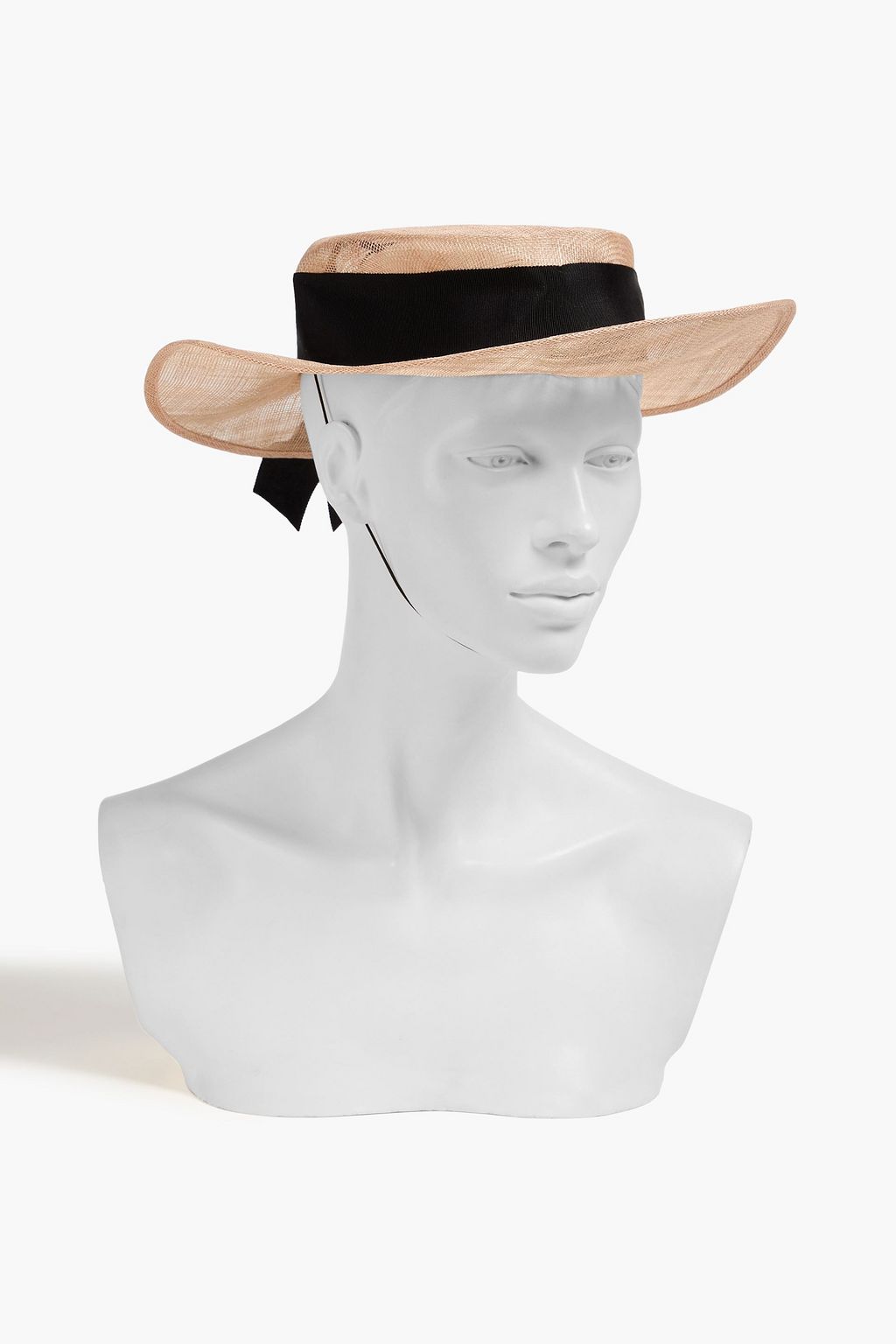 EUGENIA KIM Colette grosgrain-trimmed hemp-blend sunhat