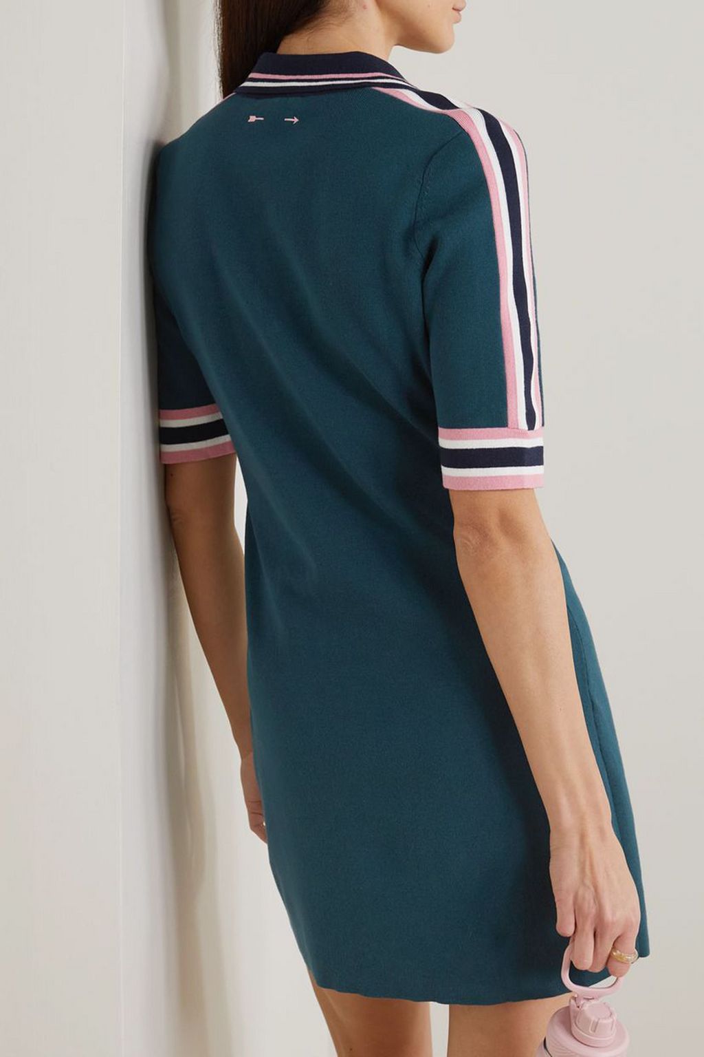 THE UPSIDE Honour striped cotton-blend mini dress