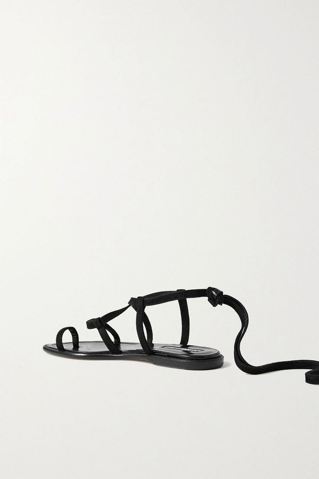 MANOLO BLAHNIK Primathi lace-up suede sandals