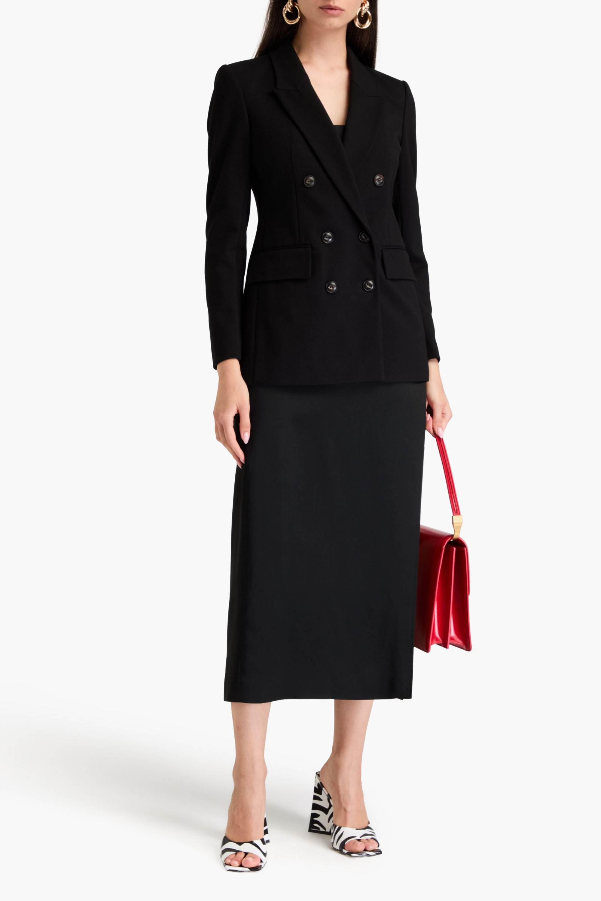 Diane von Furstenberg Maira double-breasted jersey blazer